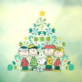 pinda's | Pepermunt kerstboom Raamsticker (Vel 3)