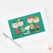 pinda's | Pepermunt kerstboom Rechthoekige Sticker (Envelop)