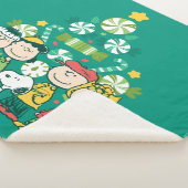 pinda's | Pepermunt kerstboom Sherpa Deken (3/4)