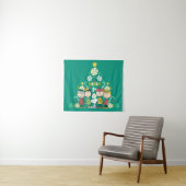 pinda's | Pepermunt kerstboom Wandkleed (In Situ (horizontaal))