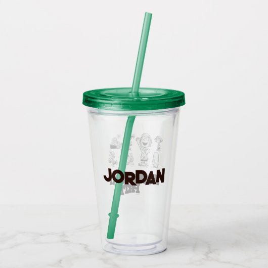 pinda's | Peppermint Patty Acryl Drinkbeker (Achterkant)