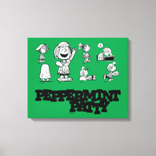 pinda's   Peppermint Patty Canvas Afdruk
