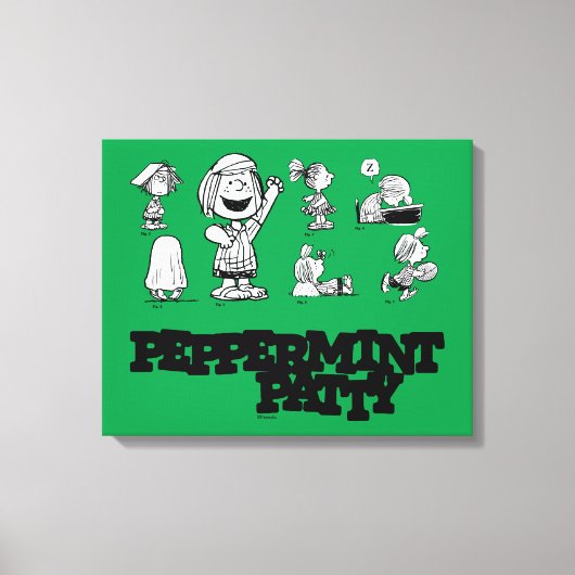 pinda's | Peppermint Patty Canvas Afdruk (Voorkant)