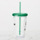 pinda's | Peppermint Patty Gedachten Acryl Drinkbeker (Rechts)