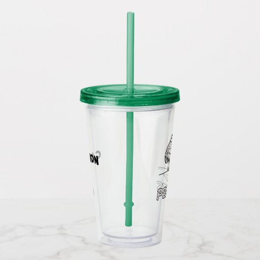 pinda's | Peppermint Patty Gedachten Acryl Drinkbeker (Rechts)