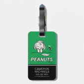 pinda's | Peppermint Patty Gedachten Bagagelabel (Achterkant verticaal)