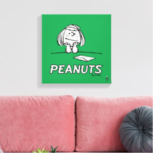 pinda's Peppermint Patty Gedachten Canvas Afdruk