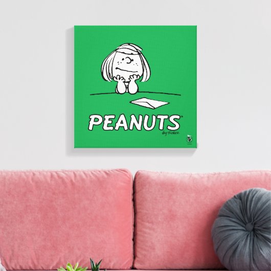 pinda's | Peppermint Patty Gedachten Canvas Afdruk (Insitu (Woonkamer))