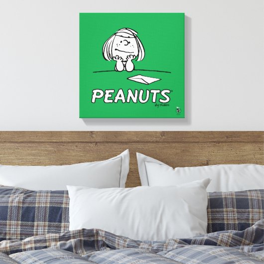 pinda's | Peppermint Patty Gedachten Canvas Afdruk (Insitu (Slaapkamer))