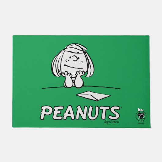 pinda's | Peppermint Patty Gedachten Deurmat (Voorkant)