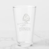 pinda's | Peppermint Patty Gedachten Glas (Achterkant)