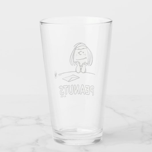 pinda's | Peppermint Patty Gedachten Glas (Achterkant)