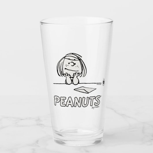 pinda's | Peppermint Patty Gedachten Glas (Voorkant)