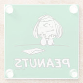 pinda's | Peppermint Patty Gedachten Glazen Onderzetter (Achterkant)