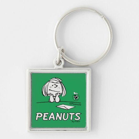 pinda's | Peppermint Patty Gedachten Sleutelhanger (Voorkant)
