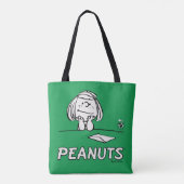pinda's | Peppermint Patty Gedachten Tote Bag (Achterkant)