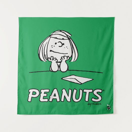 pinda's | Peppermint Patty Gedachten Wandkleed (Voorkant)