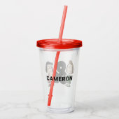 pinda's | Peppermint Patty & Marcie Acryl Drinkbeker (Achterkant)