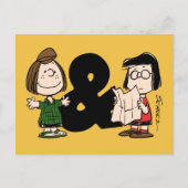 pinda's | Peppermint Patty & Marcie Briefkaart (Voorkant)