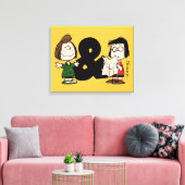 pinda's | Peppermint Patty & Marcie Canvas Afdruk (Insitu (Woonkamer))