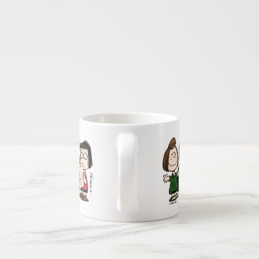 pinda's | Peppermint Patty & Marcie Espresso Kop (Achterkant)