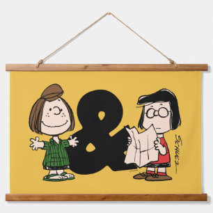pinda's Peppermint Patty & Marcie Hangend Wandkleed