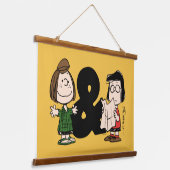 pinda's | Peppermint Patty & Marcie Hangend Wandkleed (Gebogen)