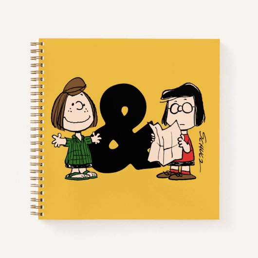 pinda's | Peppermint Patty & Marcie Notitieboek (Voorkant)