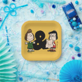 pinda's | Peppermint Patty & Marcie Papieren Bordje (Feest)