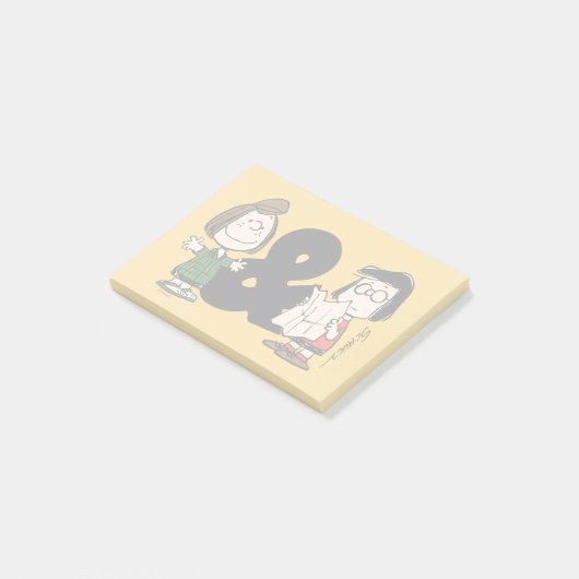 pinda's | Peppermint Patty & Marcie Post-it® Notes (Schuin)