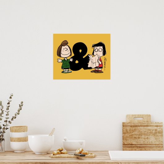 pinda's | Peppermint Patty & Marcie Poster (Keuken)