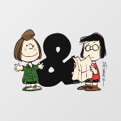 pinda's | Peppermint Patty & Marcie Raamsticker (Vel)