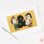 pinda's | Peppermint Patty & Marcie Rechthoekige Sticker (Envelop)