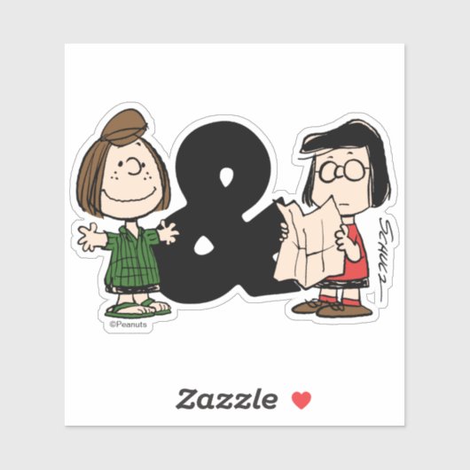 pinda's | Peppermint Patty & Marcie Sticker (Vel)