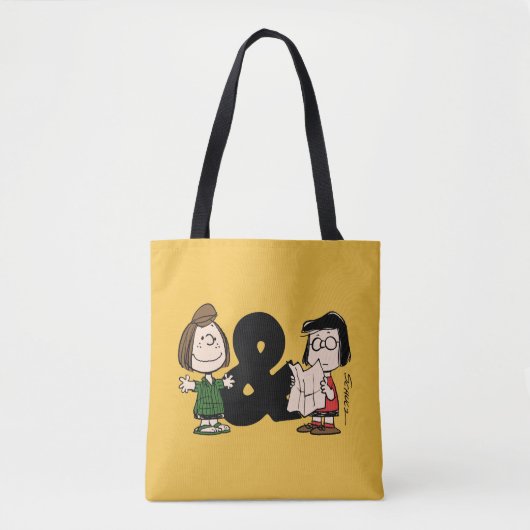 pinda's | Peppermint Patty & Marcie Tote Bag (Voorkant)