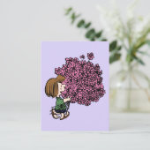 pinda's | Peppermint Patty Pink Bouquet Briefkaart (Staand voorkant)