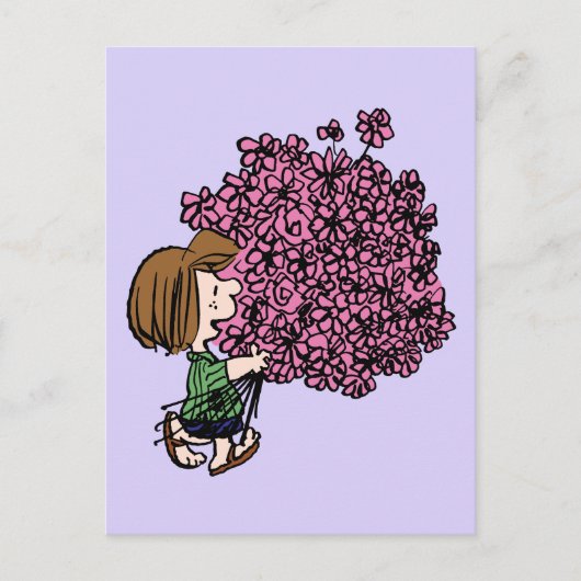 pinda's | Peppermint Patty Pink Bouquet Briefkaart (Voorkant)