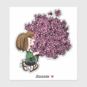 pinda's | Peppermint Patty Pink Bouquet Sticker (Vel)