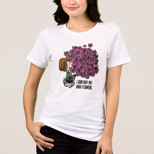 pinda's   Peppermint Patty Pink Bouquet Tri-Blend Shirt