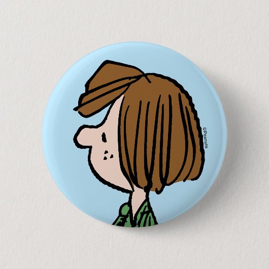 pinda's | Peppermint Patty Ronde Button 5,7 Cm (Voorkant)