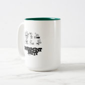 pinda's | Peppermint Patty Tweekleurige Koffiemok (Voorkant links)