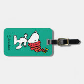 pinda's | Pet van Snoopy Winter Beanie Bagagelabel (Voorkant horizontaal)