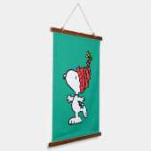 pinda's | Pet van Snoopy Winter Beanie Hangend Wandkleed (Gebogen)