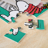pinda's | Pet van Snoopy Winter Beanie | Jouw name Legpuzzel (Zijkant)