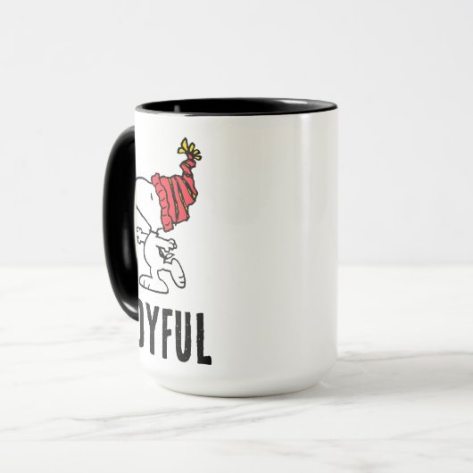 pinda's | Pet van Snoopy Winter Beanie Mok (Voorkant links)