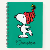 pinda's | Pet van Snoopy Winter Beanie Notitieboek (Voorkant)