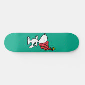 pinda's | Pet van Snoopy Winter Beanie Persoonlijk Skateboard (Horizontaal)