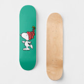 pinda's | Pet van Snoopy Winter Beanie Persoonlijk Skateboard (Voorkant)