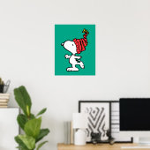 pinda's | Pet van Snoopy Winter Beanie Poster (Thuiskantoor)