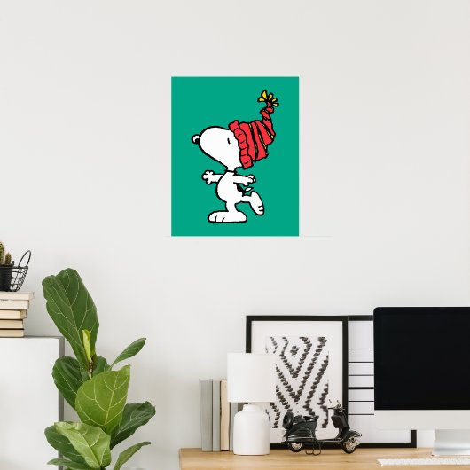 pinda's | Pet van Snoopy Winter Beanie Poster (Thuiskantoor)